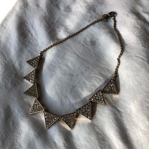 Triangle Pave Statement Necklace
